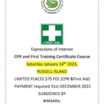 First Aid Course - BIMSARA Jan 14