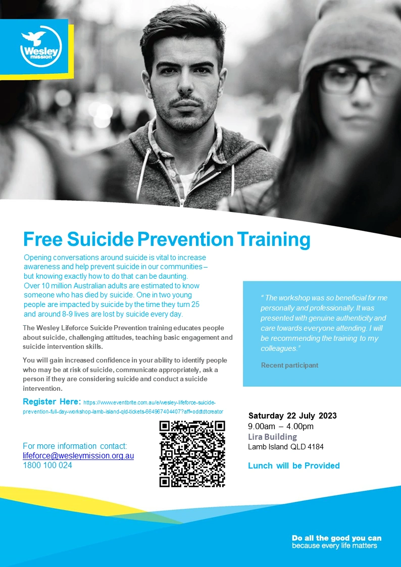 Free Suicide Prevention Training - LI Jul 2023