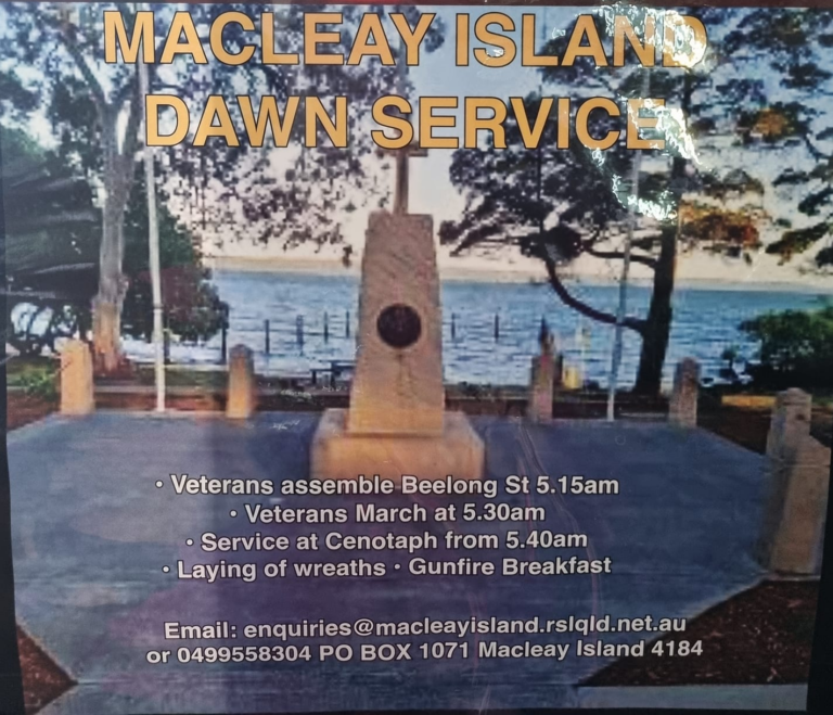 ANZAC Day 2024 – Macleay Island Dawn Service